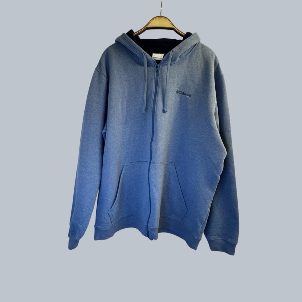 Columbia Men’s Blue Full-Zip Hooded Sweatshirt